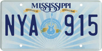 MS license plate NYA915