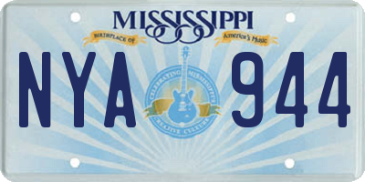 MS license plate NYA944