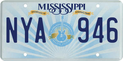 MS license plate NYA946