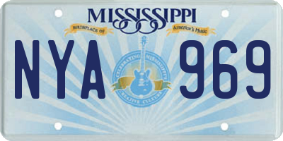 MS license plate NYA969