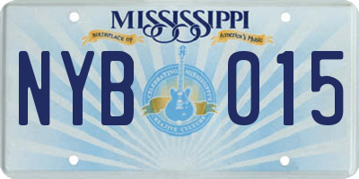 MS license plate NYB015