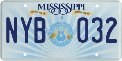 MS license plate NYB032