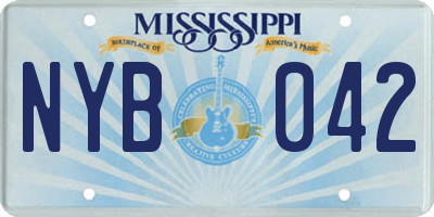 MS license plate NYB042