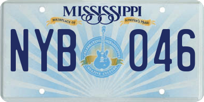 MS license plate NYB046