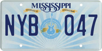 MS license plate NYB047