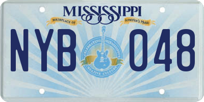 MS license plate NYB048