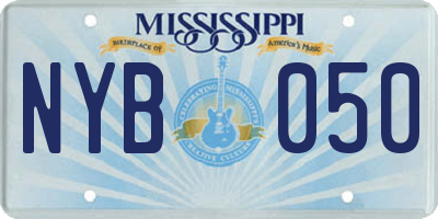 MS license plate NYB050