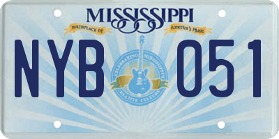 MS license plate NYB051