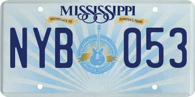 MS license plate NYB053