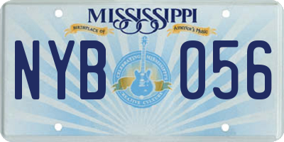 MS license plate NYB056