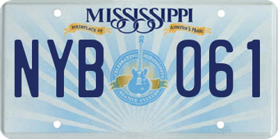 MS license plate NYB061