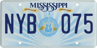 MS license plate NYB075