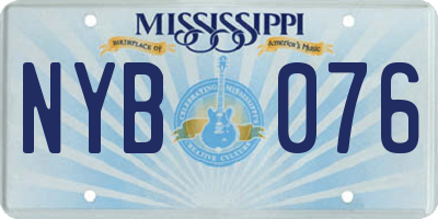 MS license plate NYB076
