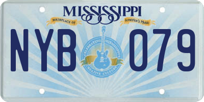 MS license plate NYB079