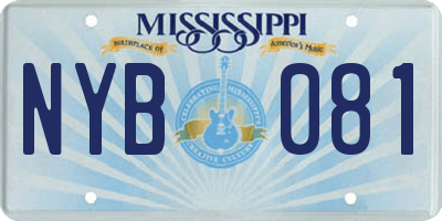 MS license plate NYB081