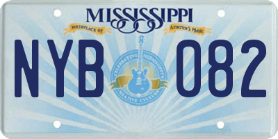 MS license plate NYB082