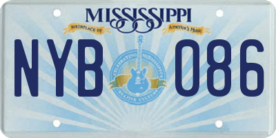 MS license plate NYB086