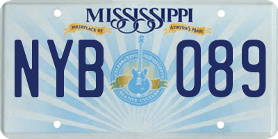 MS license plate NYB089