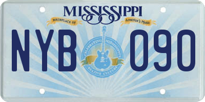 MS license plate NYB090
