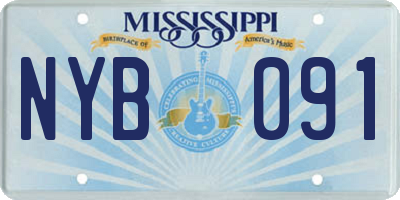 MS license plate NYB091