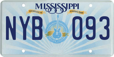 MS license plate NYB093