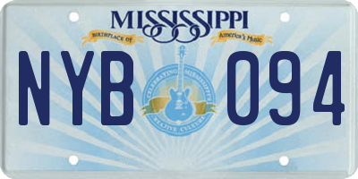MS license plate NYB094