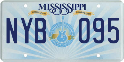 MS license plate NYB095