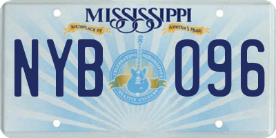 MS license plate NYB096