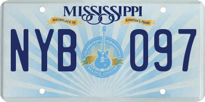 MS license plate NYB097