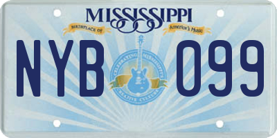 MS license plate NYB099