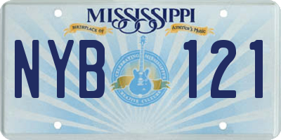 MS license plate NYB121