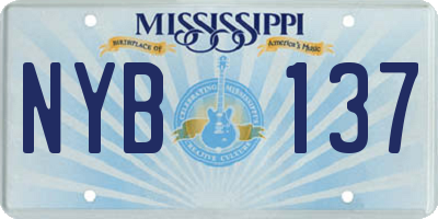 MS license plate NYB137