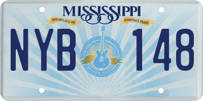 MS license plate NYB148