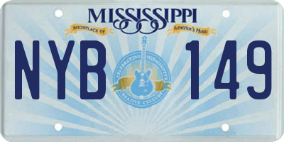 MS license plate NYB149