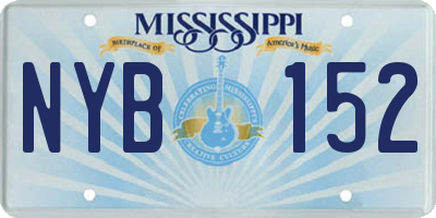 MS license plate NYB152