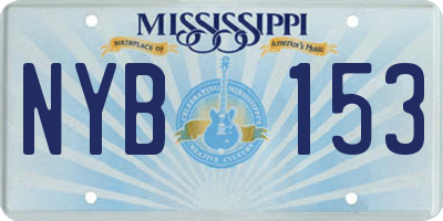 MS license plate NYB153