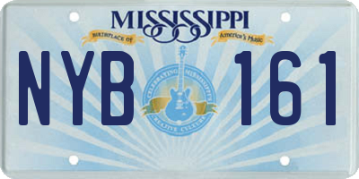 MS license plate NYB161