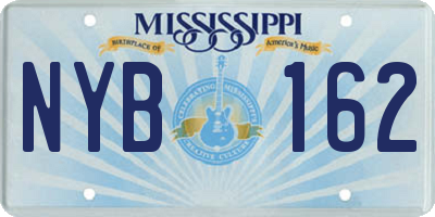 MS license plate NYB162
