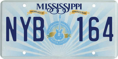 MS license plate NYB164