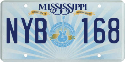MS license plate NYB168