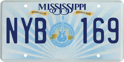 MS license plate NYB169