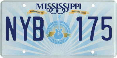 MS license plate NYB175