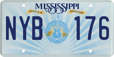 MS license plate NYB176