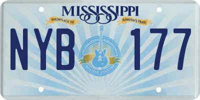 MS license plate NYB177