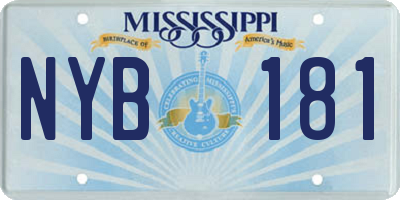 MS license plate NYB181