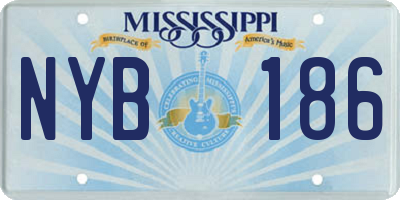 MS license plate NYB186