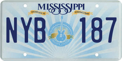 MS license plate NYB187