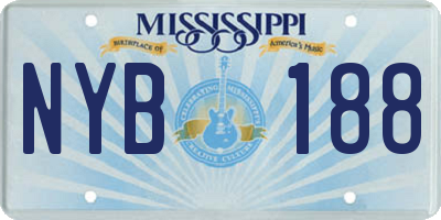 MS license plate NYB188
