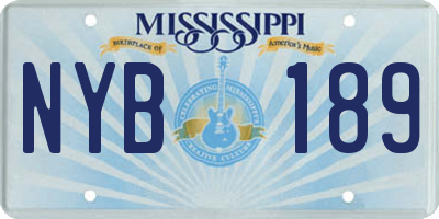 MS license plate NYB189