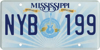 MS license plate NYB199